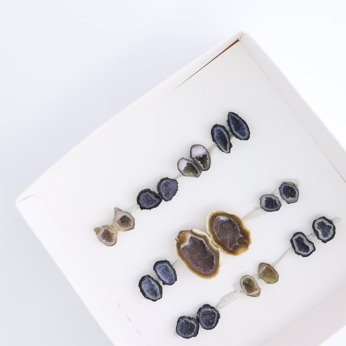 Tabasco Geodes 10 Pairs - Expert Wholesale and Supplier of Wholesale Crystals & Bulk Gemstones, ["Geodes","Tabasco Geode"]