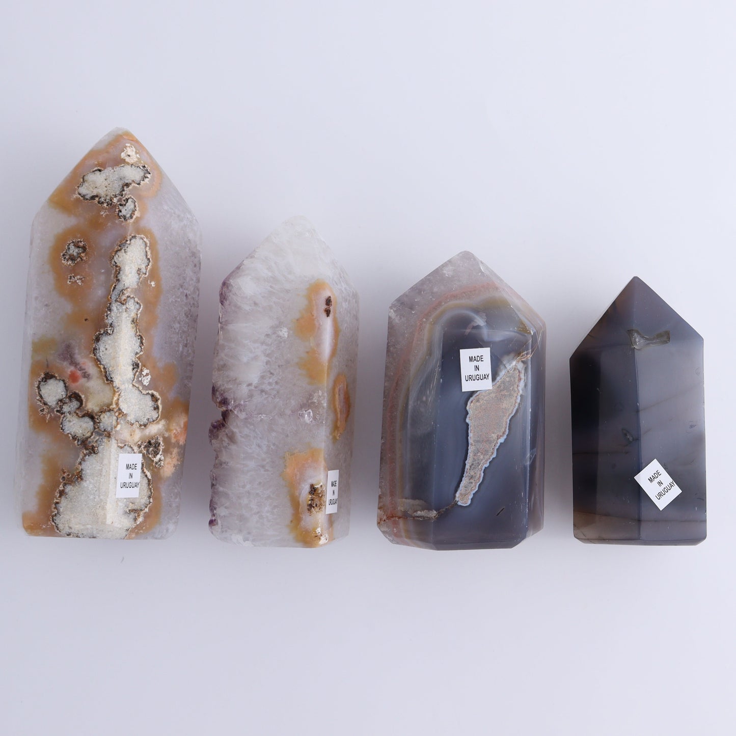 Uruguay Amethyst Towers Set of 4 - Expert Wholesale and Supplier of Wholesale Crystals & Bulk Gemstones, ["Amethyst","Towers","Uruguay"]