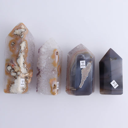 Uruguay Amethyst Towers Set of 4 - Expert Wholesale and Supplier of Wholesale Crystals & Bulk Gemstones, ["Amethyst","Towers","Uruguay"]