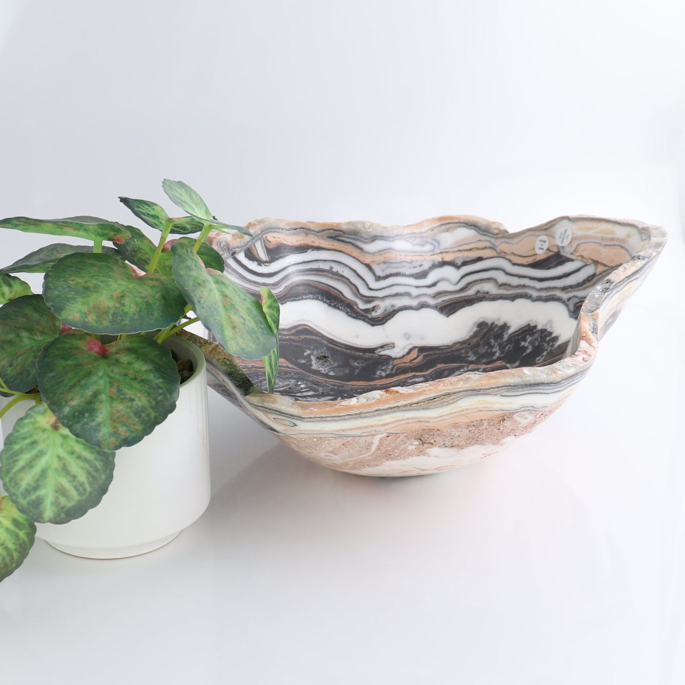 Mexican Onyx/Calcite Bowl 13"