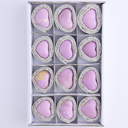 Phosphosiderite Hearts Set of 12 - Expert Wholesale and Supplier of Wholesale Crystals & Bulk Gemstones, ["Hearts","Phosphosiderite"]
