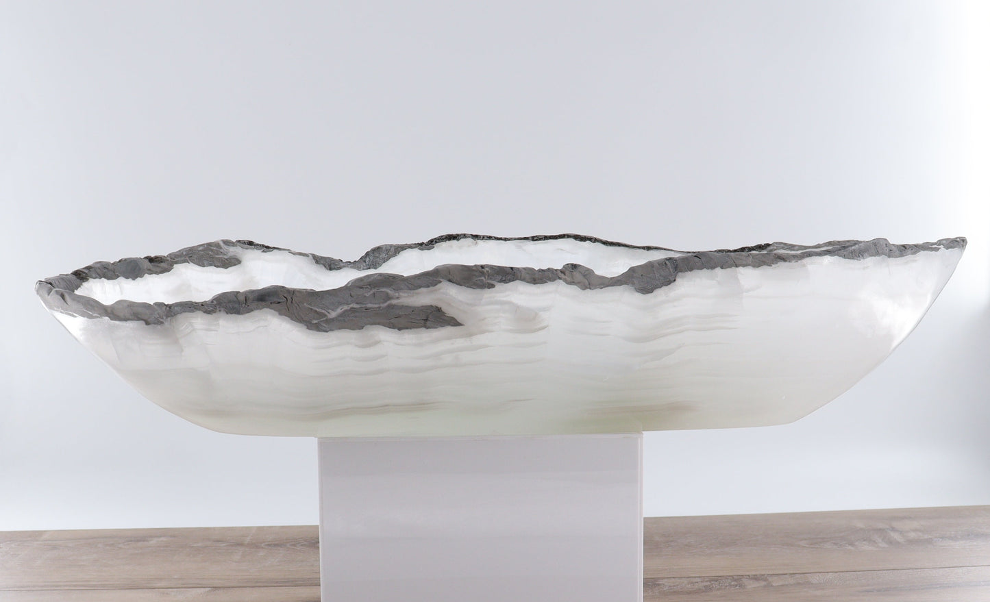 Mexican Onyx/Calcite Canoe Bowl - Expert Wholesale and Supplier of Wholesale Crystals & Bulk Gemstones, ["Bowls","Calcite","canoe","Mexico","onyx"]