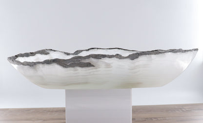 Mexican Onyx/Calcite Canoe Bowl - Expert Wholesale and Supplier of Wholesale Crystals & Bulk Gemstones, ["Bowls","Calcite","canoe","Mexico","onyx"]