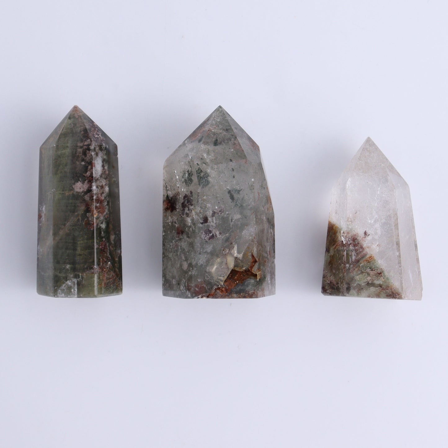Garden Quartz Towers Set of 35 - Expert Wholesale and Supplier of Wholesale Crystals & Bulk Gemstones, ["Garden Quartz","Quartz","Towers"]