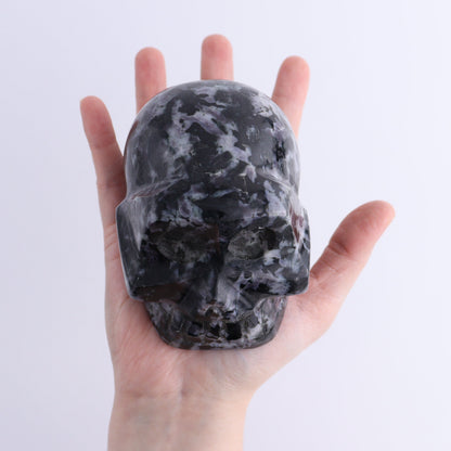 Indigo Gabbro Skulls Set of 2 - Expert Wholesale and Supplier of Wholesale Crystals & Bulk Gemstones, ["Indigo Gabbro","Madagascar","Skulls"]