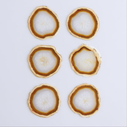 Iris Agate Slices Set of 6 - Expert Wholesale and Supplier of Wholesale Crystals & Bulk Gemstones, ["Agate","Iris Agate","Slices and Slabs"]