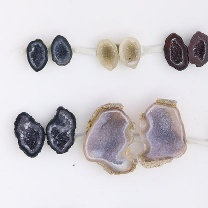 Tabasco Geodes 10 Pairs - Expert Wholesale and Supplier of Wholesale Crystals & Bulk Gemstones, ["Geodes","Tabasco Geode"]