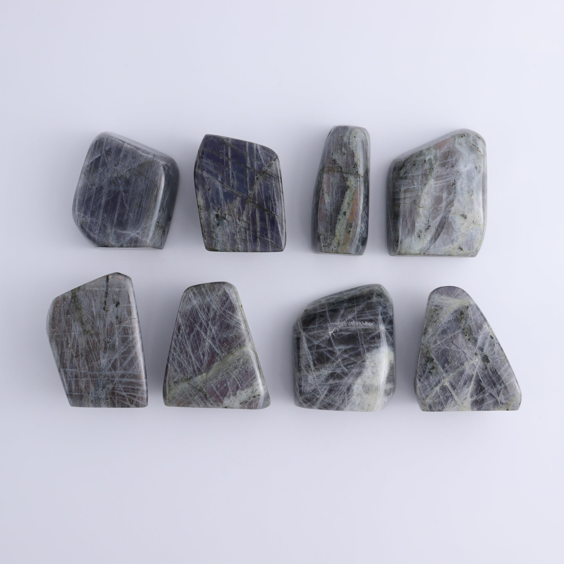 Labradorite Freeform Set of 8 - Expert Wholesale and Supplier of Wholesale Crystals & Bulk Gemstones, ["Freeforms","Labradorite","Madagascar"]