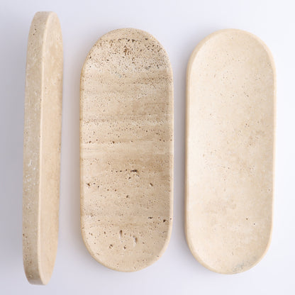 One Travertine Oval Dish - Expert Wholesale and Supplier of Wholesale Crystals & Bulk Gemstones, ["Catalog Onyx","Decorative Dish","Mexico","Travertine"]