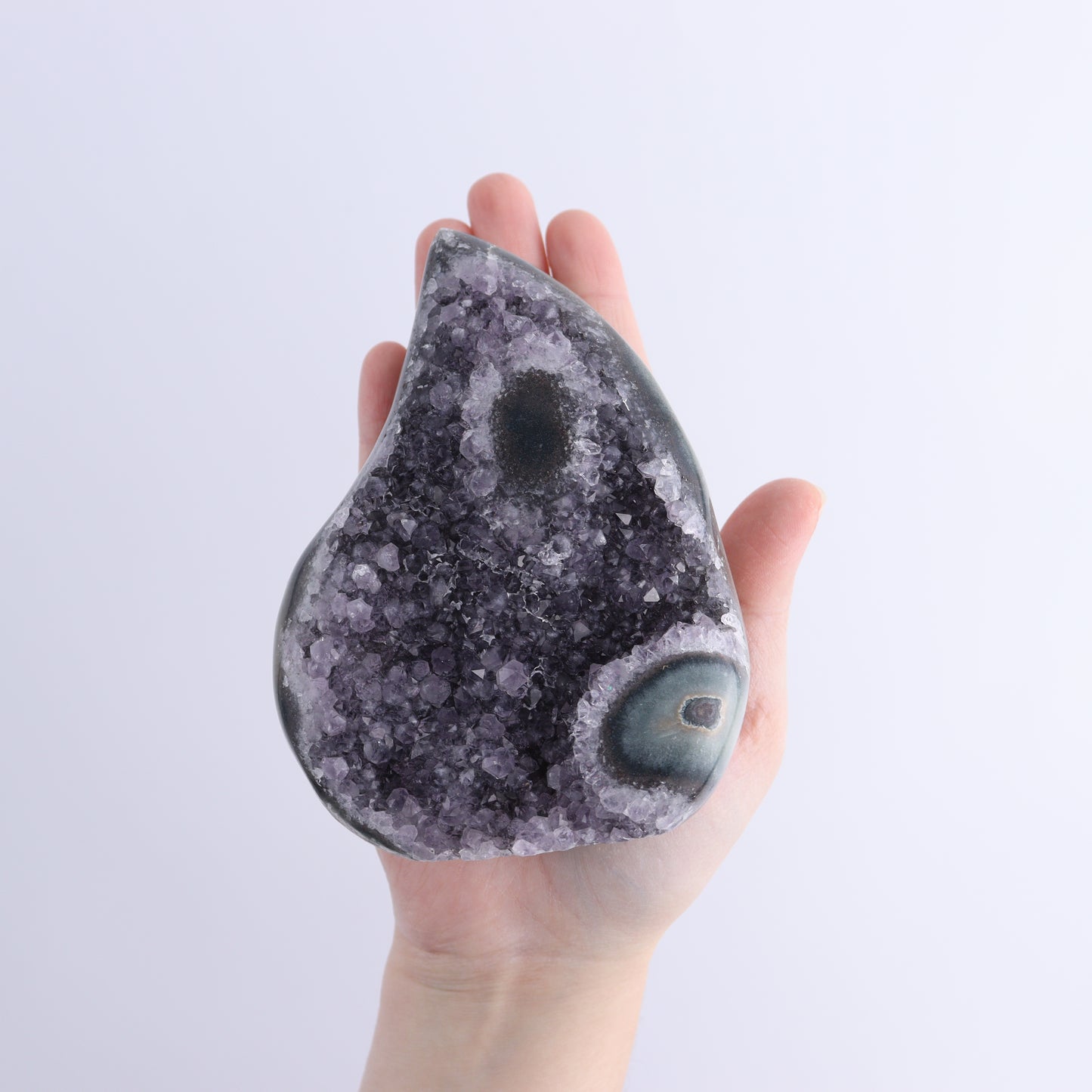 Uruguay Druzy Amethyst Flames Set of 3 - Expert Wholesale and Supplier of Wholesale Crystals & Bulk Gemstones, ["Amethyst","flames","Uruguay"]