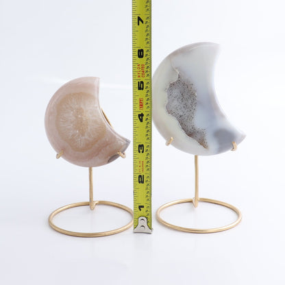 Agate Moons with Stand Set of 5 - Expert Wholesale and Supplier of Wholesale Crystals & Bulk Gemstones, ["Agate","Brazil","moons"]
