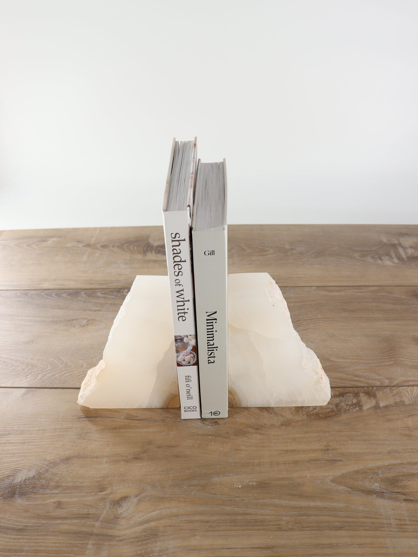 Rustic White Rough Onyx Bookends - Expert Supplier of Wholesale Crystals & Bulk Gemstones