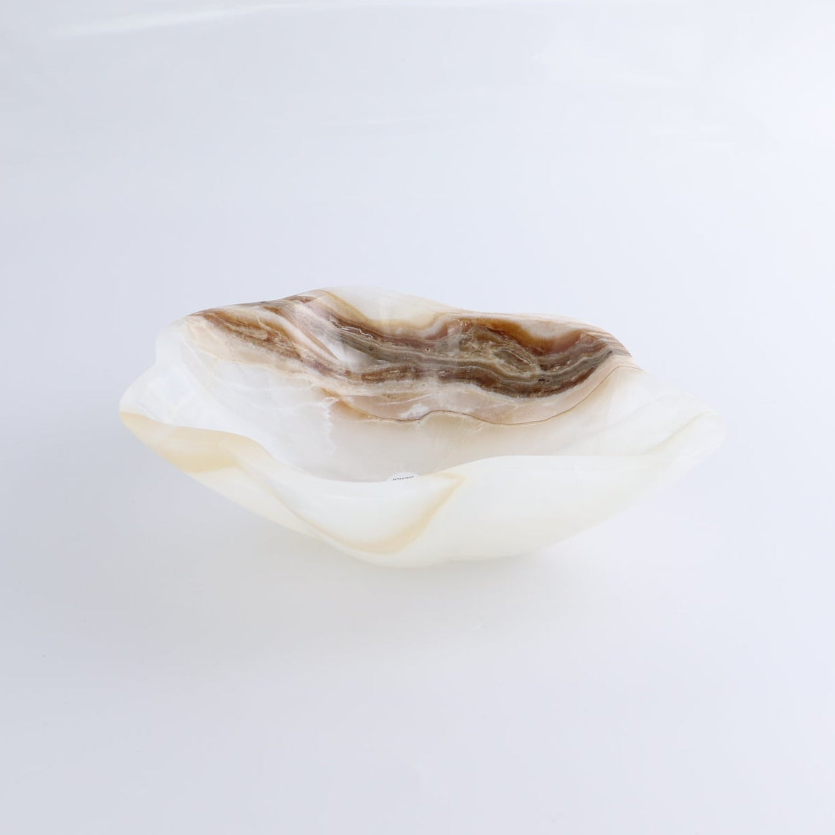 One Bowl Mexican Onyx/Calcite White Honey