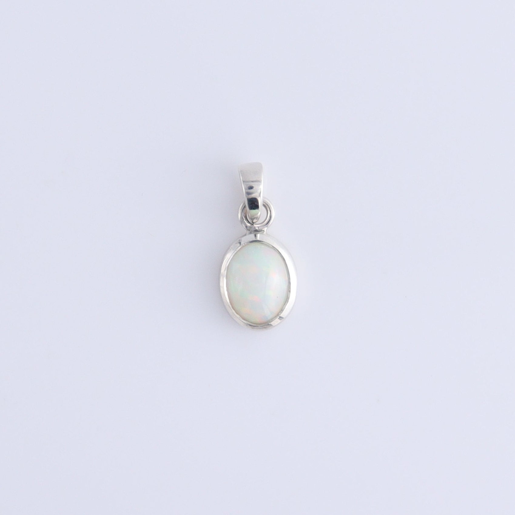 One Opal Sterling Silver Pendant (chain not included) - Expert Wholesale and Supplier of Wholesale Crystals & Bulk Gemstones, ["Opal","Pendant","sterling silver"]