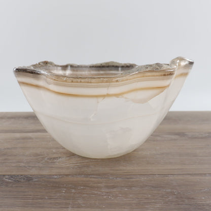 Mexican Onyx/Calcite Bowl 12"