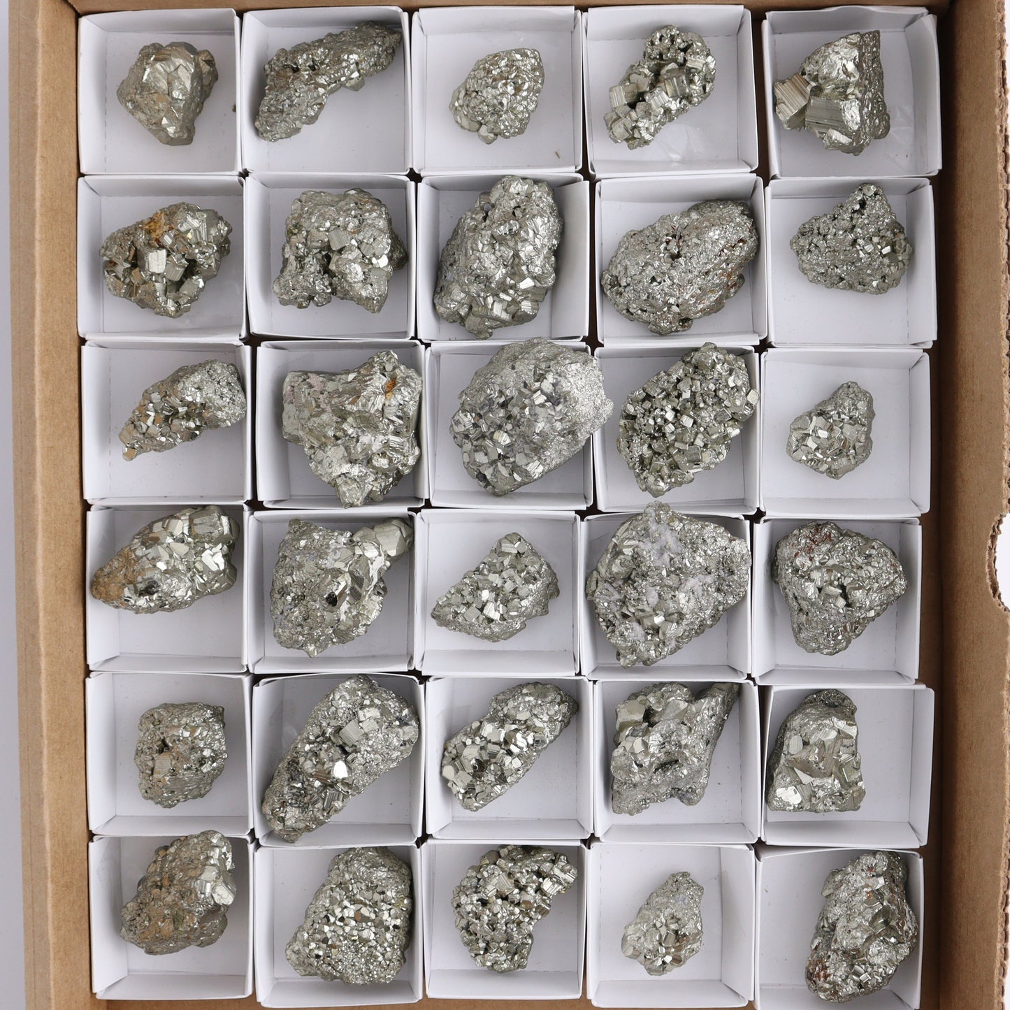Pyrite Clusters Set of 30 - Expert Wholesale and Supplier of Wholesale Crystals & Bulk Gemstones, ["Clusters","Peru","Pyrite"]