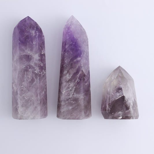 Amethyst Towers Set of 3 - Expert Wholesale and Supplier of Wholesale Crystals & Bulk Gemstones, ["Amethyst","Brazil","Towers"]