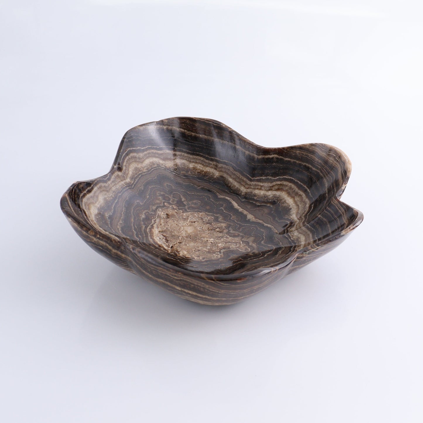 One Bowl Mexican Onyx/Calcite Chocolate - Expert Wholesale and Supplier of Wholesale Crystals & Bulk Gemstones, ["bowl","Calcite","Catalog Onyx","Decorative Dish","Mexico","onyx"]
