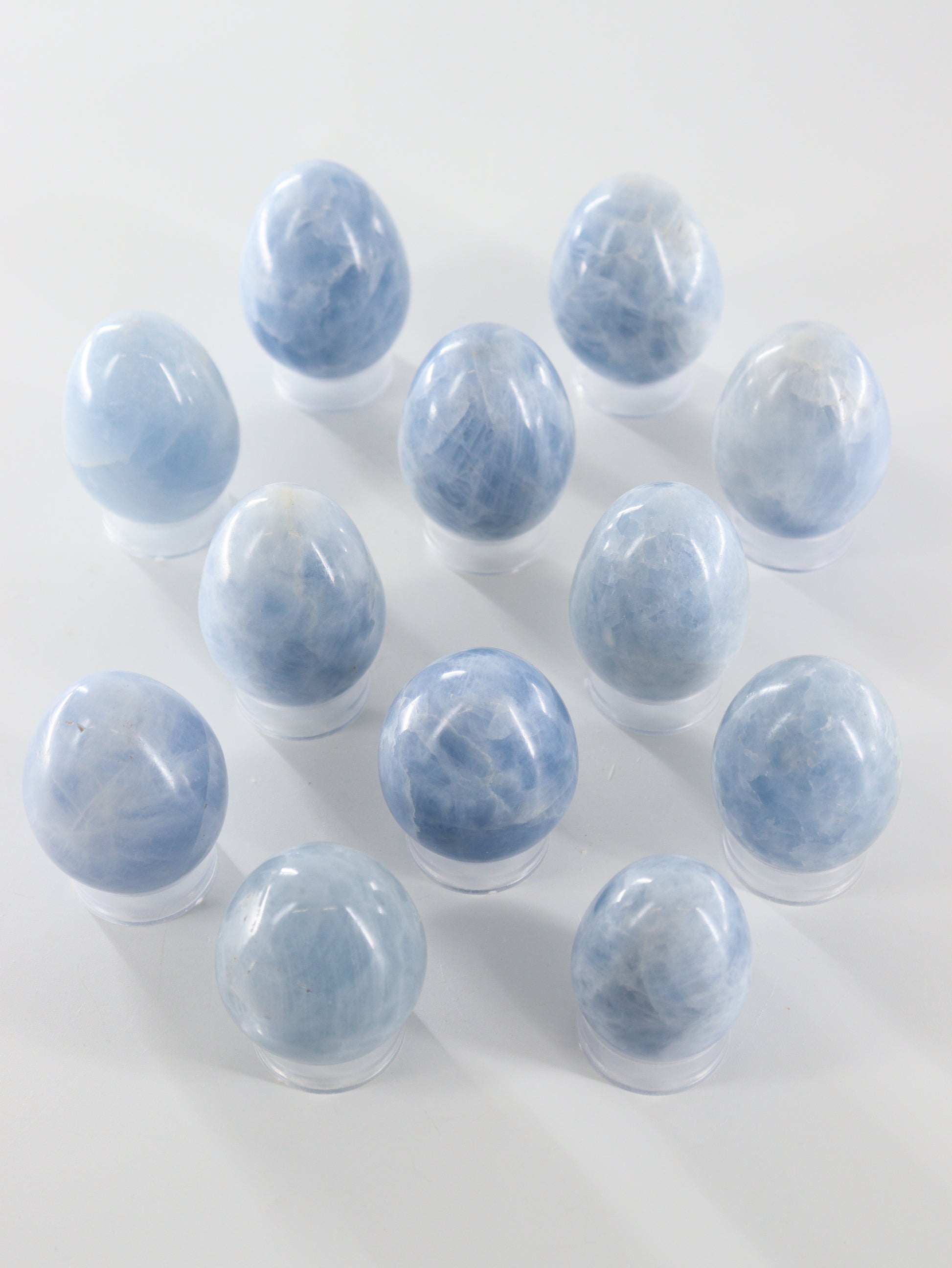 Calcite Eggs Set of 12 - Expert Wholesale and Supplier of Wholesale Crystals & Bulk Gemstones, []