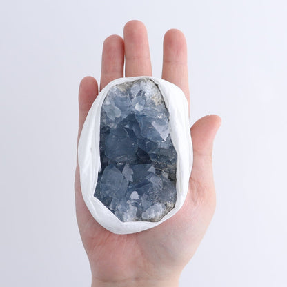 Celestite Clusters Set of 8