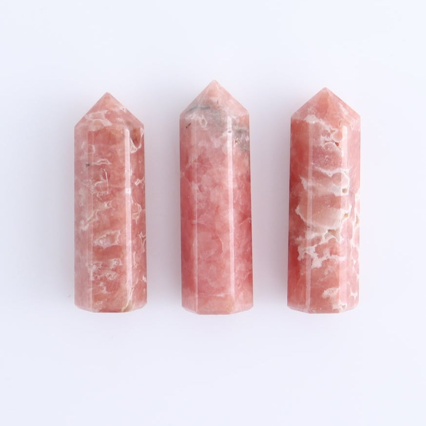 Rhodochrosite Towers Set of 8