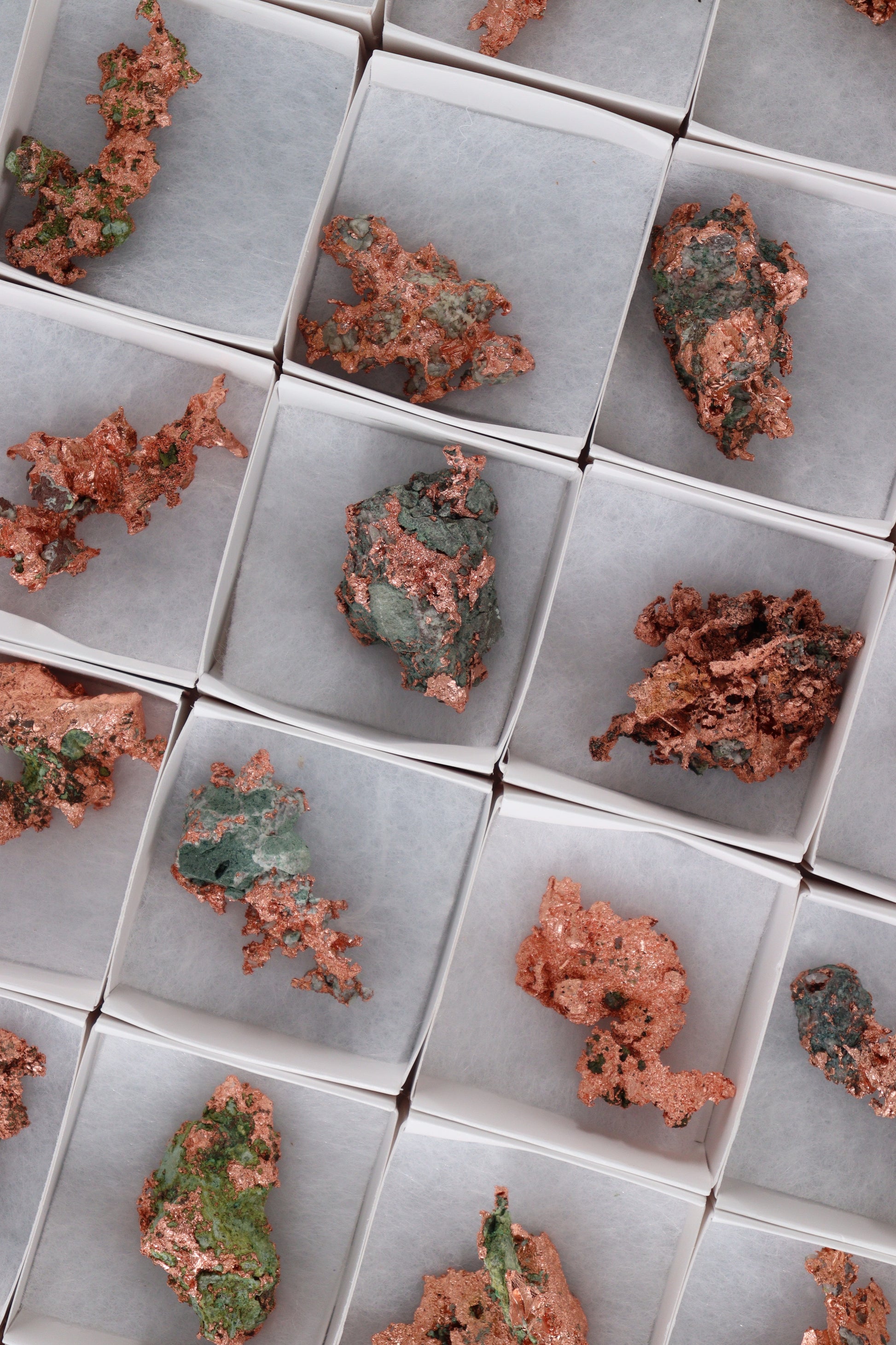 Native Copper 35pc Flat from Michigan - Expert Supplier of Wholesale Crystals & Bulk Gemstones