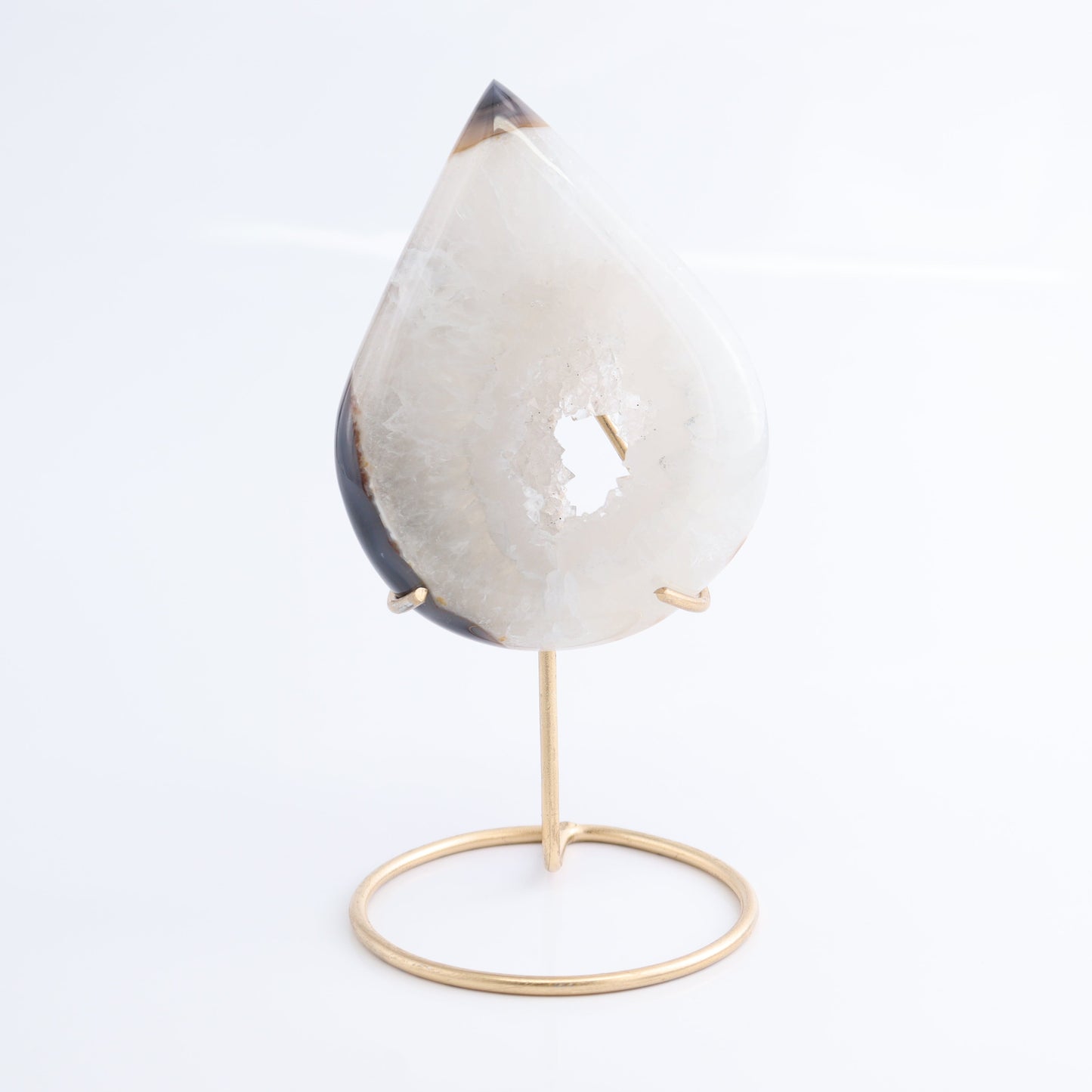 Agate Teardrops with Stand Set of 3 - Expert Wholesale and Supplier of Wholesale Crystals & Bulk Gemstones, ["Agate","Brazil","moons"]