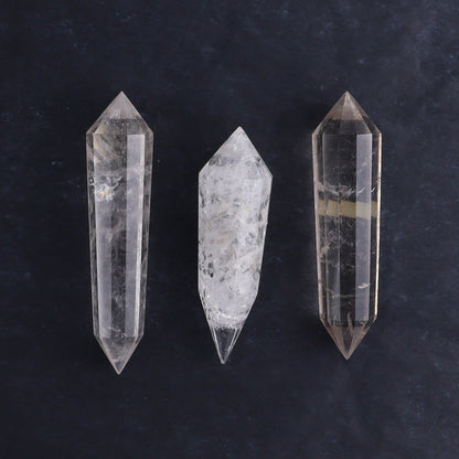 Quartz Faceted Double Points Set of 11 - Expert Wholesale and Supplier of Wholesale Crystals & Bulk Gemstones, ["Brazil","Clear Quartz","close_50","Mixed Carvings","Quartz"]