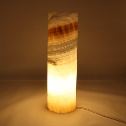 One White & Honey Onyx Lamp Blind - Expert Wholesale and Supplier of Wholesale Crystals & Bulk Gemstones, ["Lamps","Mexico","onyx"]