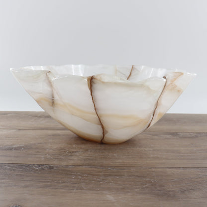 Mexican Onyx/Calcite Bowl 14"
