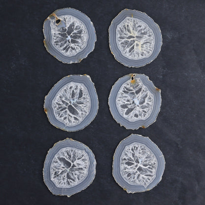 Iris Agate Slices Set of 6 - Expert Wholesale and Supplier of Wholesale Crystals & Bulk Gemstones, ["Agate","close_30","Iris Agate","Slices and Slabs"]