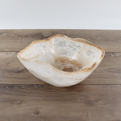 Mexican Onyx/Calcite Bowl 12"