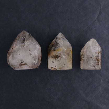 Garden Quartz Towers Set of 3 - Expert Wholesale and Supplier of Wholesale Crystals & Bulk Gemstones, ["Garden Quartz","Quartz","Towers"]