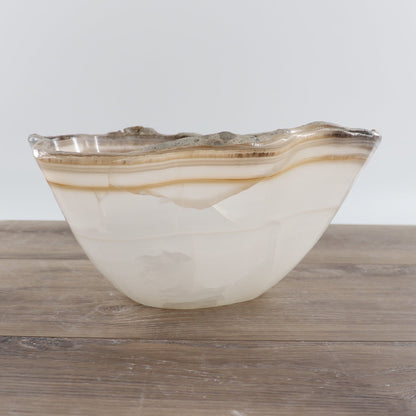 Mexican Onyx/Calcite Bowl 12"