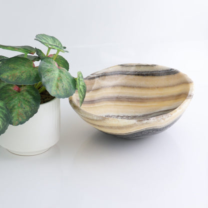 Mexican Onyx/Calcite Bowl 10"