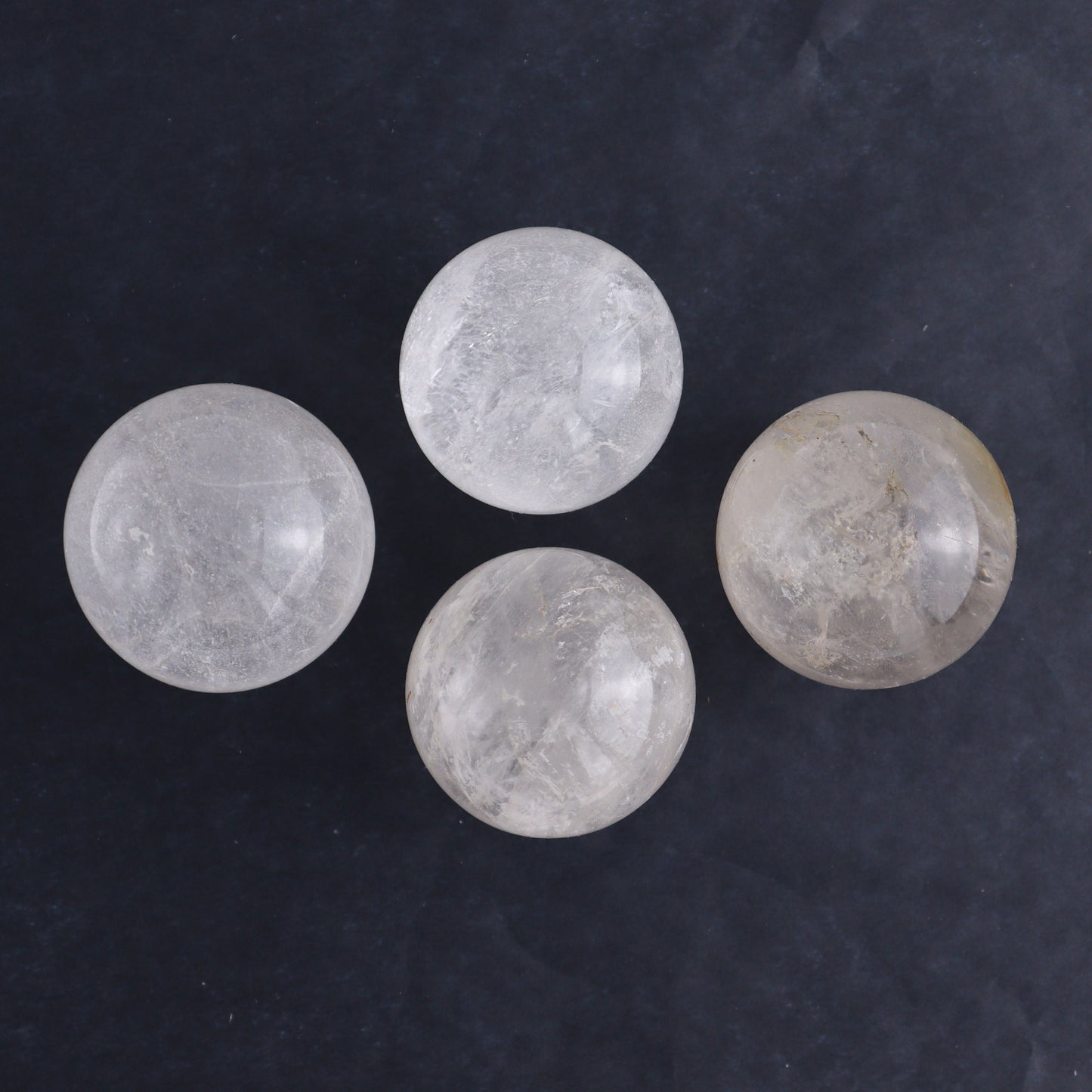 Clear Quartz Spheres Set of 9 - Expert Wholesale and Supplier of Wholesale Crystals & Bulk Gemstones, ["Clear Quartz","Quartz","Spheres"]