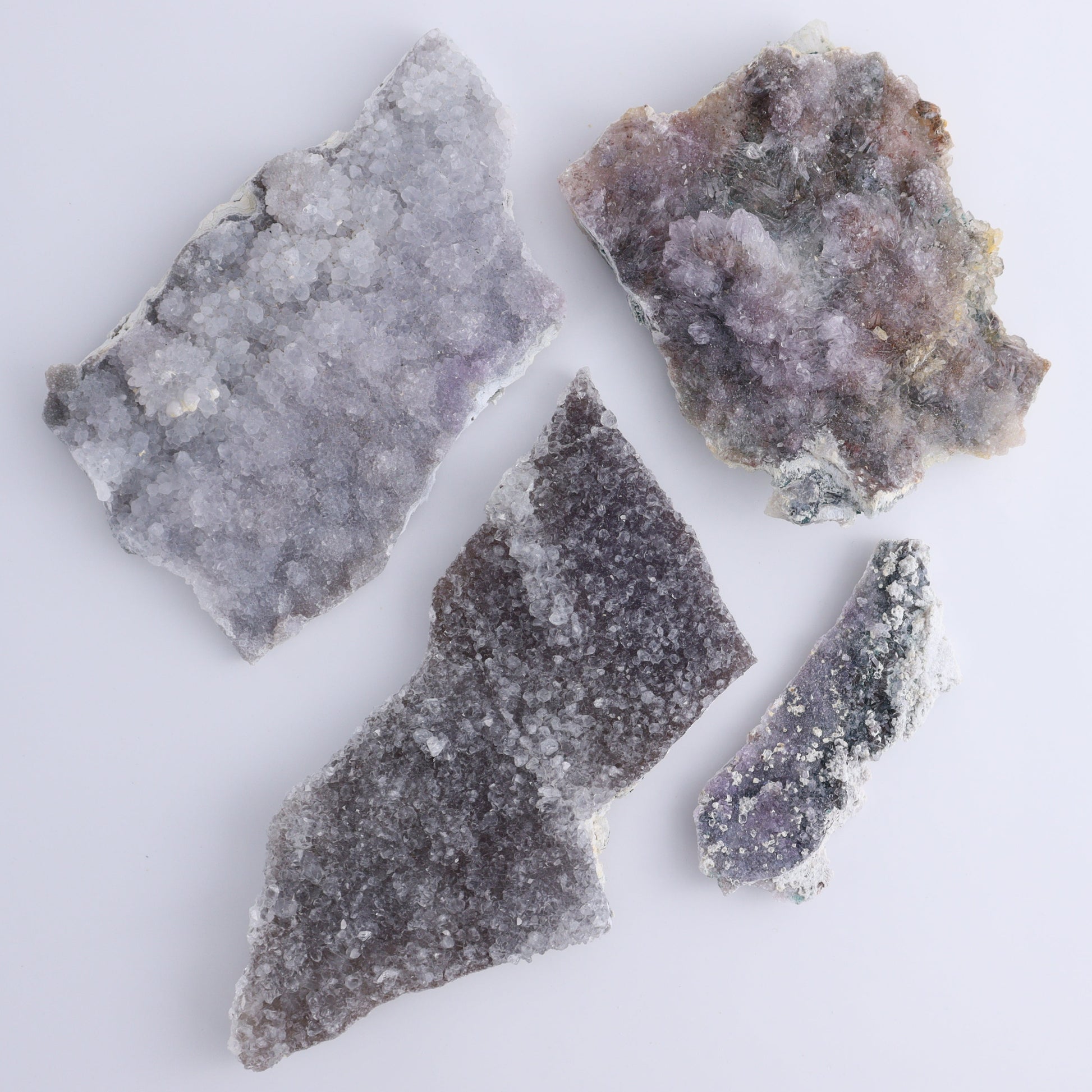 Amethyst Flower Clusters Set of 8 - Expert Wholesale and Supplier of Wholesale Crystals & Bulk Gemstones, ["Amethyst","Amethyst Flowers","close_50"]