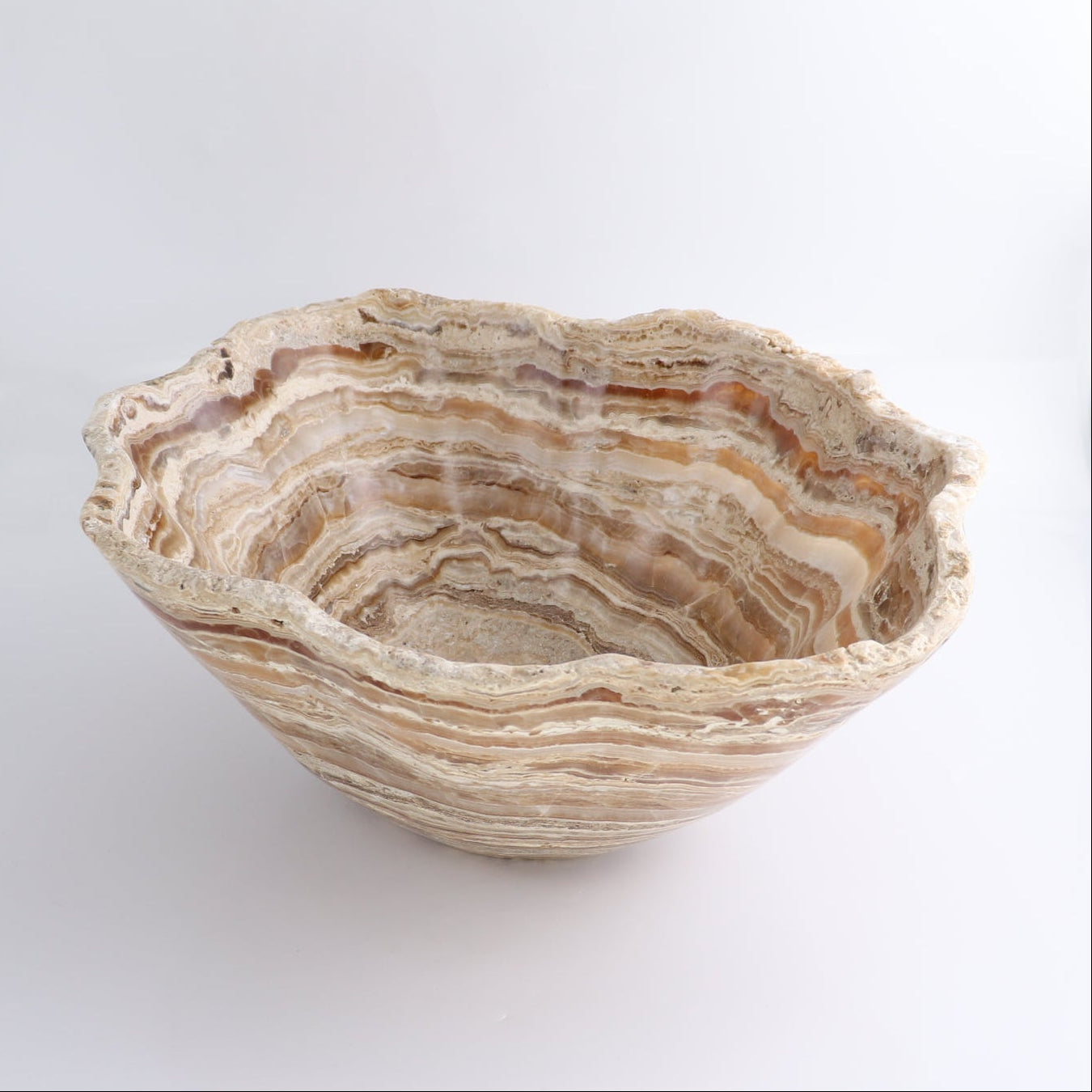 Mexican Onyx/Calcite Bowl 15"