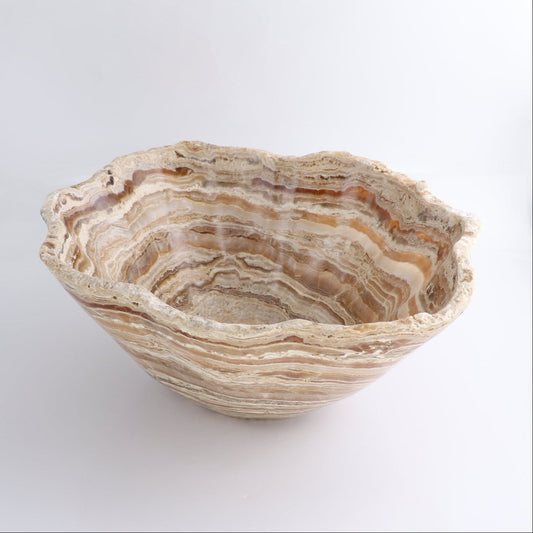 Mexican Onyx/Calcite Bowl 15"
