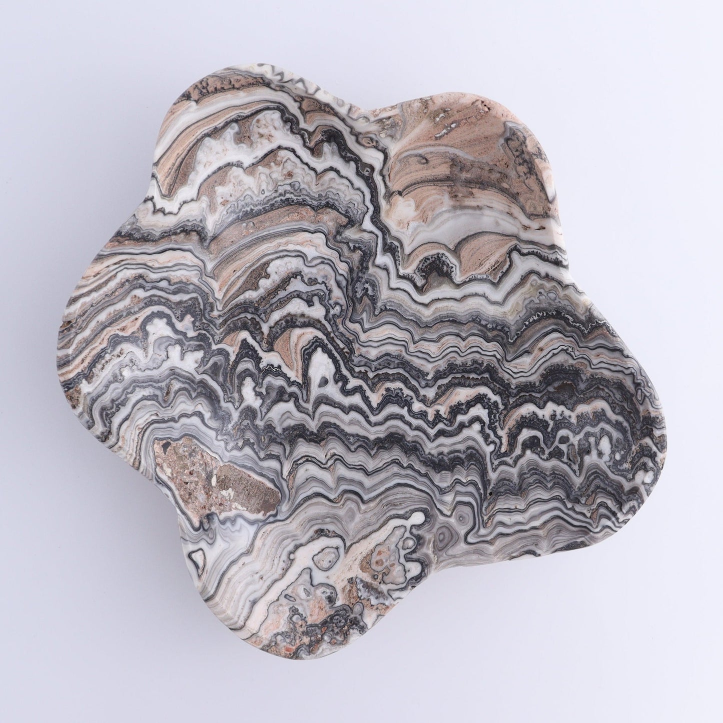 One Bowl Mexican Onyx/Calcite Black/White Zebra - Expert Wholesale and Supplier of Wholesale Crystals & Bulk Gemstones, ["bowl","Calcite","Catalog Onyx","Decorative Dish","Mexico","onyx"]