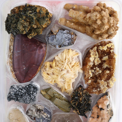 Mixed Minerals Flat from Morocco | Mi Esperanza Minerals | Supplier of Crystals and Onyx