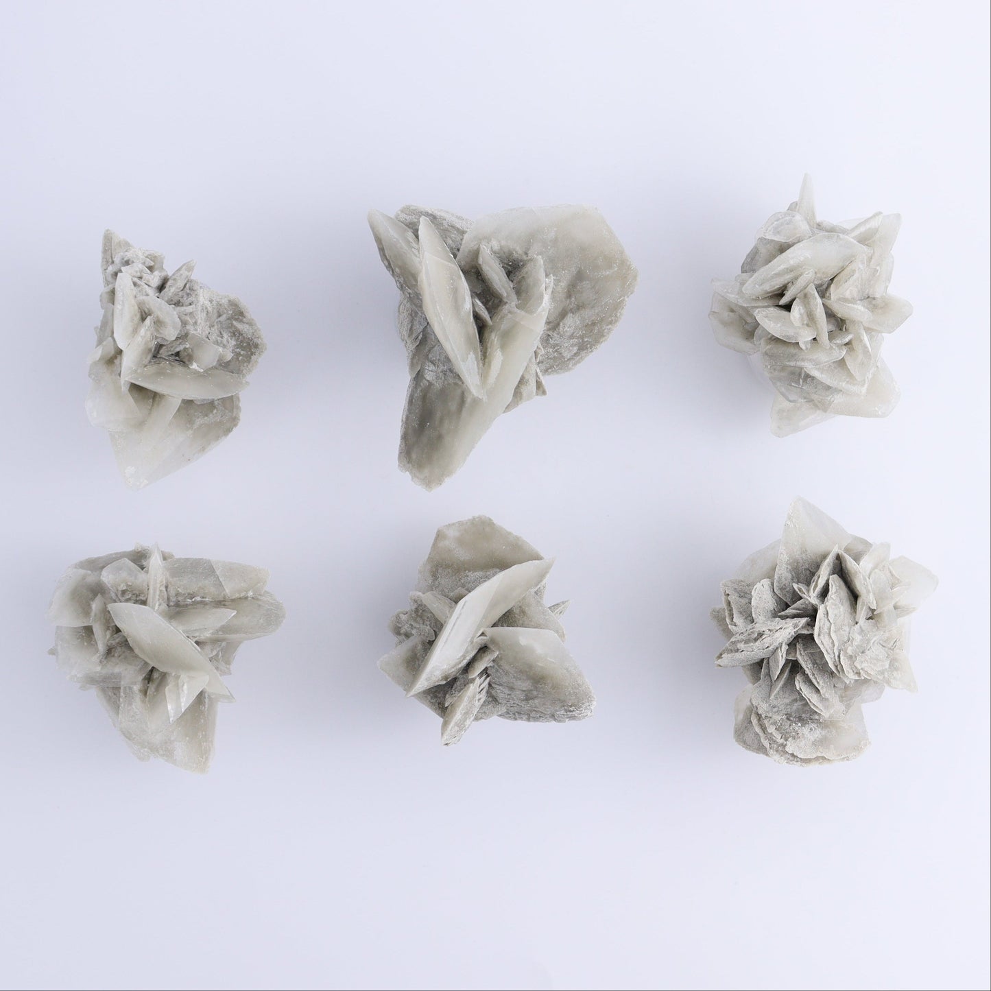 Selenite Clusters Set of 18 - Expert Wholesale and Supplier of Wholesale Crystals & Bulk Gemstones, ["Clusters","selenite"]