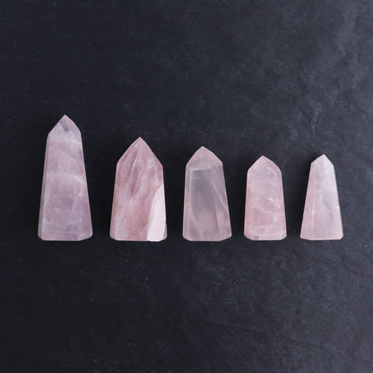 Rose Quartz Towers Set of 5