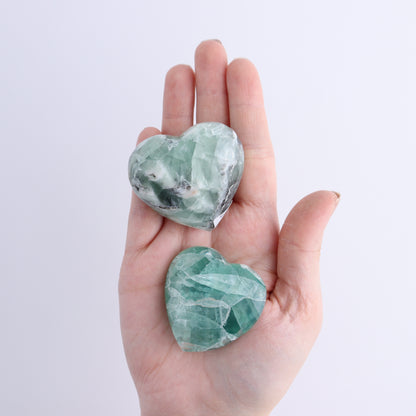 Fluorite Hearts Set of 7 - Expert Wholesale and Supplier of Wholesale Crystals & Bulk Gemstones, ["Fluorite","Hearts","Mexico"]