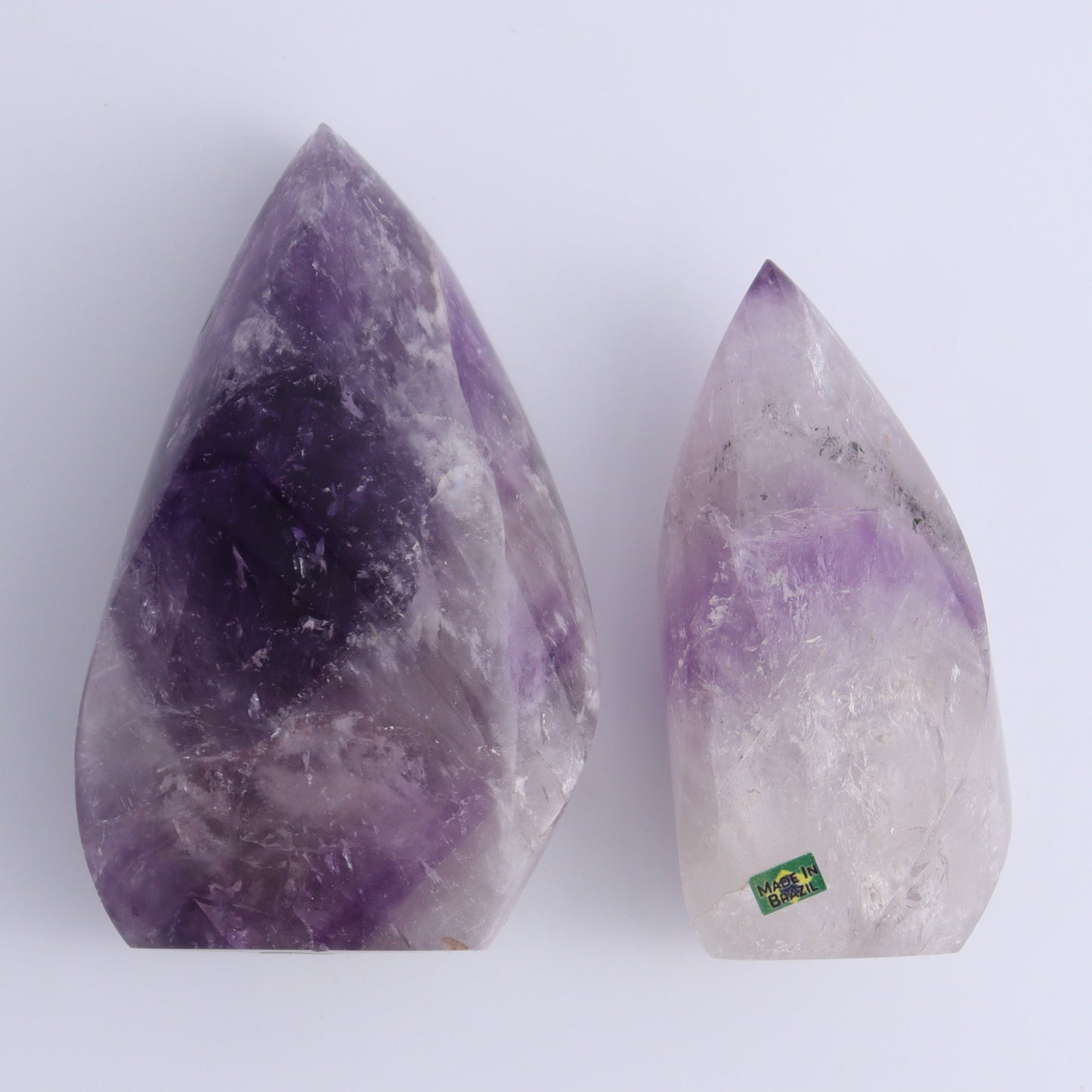 Imperfect Amethyst Flames Set of 6 - Expert Wholesale and Supplier of Wholesale Crystals & Bulk Gemstones, ["Amethyst","Brazil","close_30","flames"]