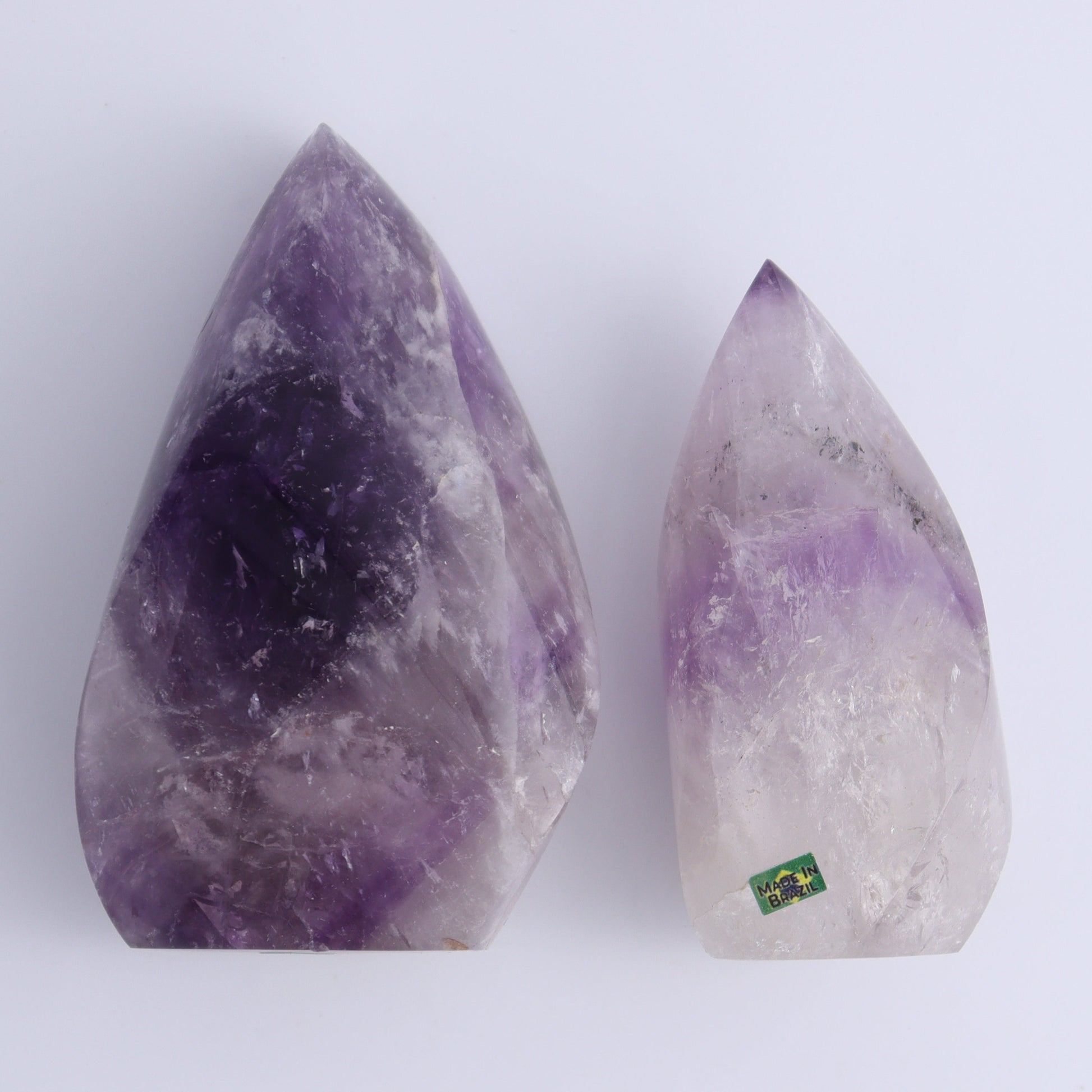 Imperfect Amethyst Flames Set of 6 - Expert Wholesale and Supplier of Wholesale Crystals & Bulk Gemstones, ["Amethyst","Brazil","close_30","flames"]