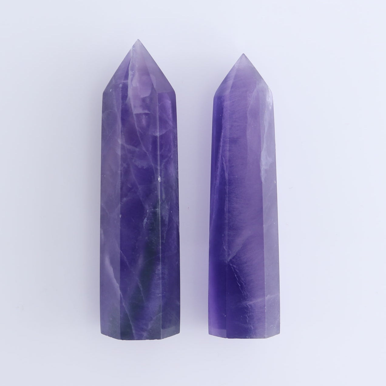 Lavender Fluorite Towers Set of 10