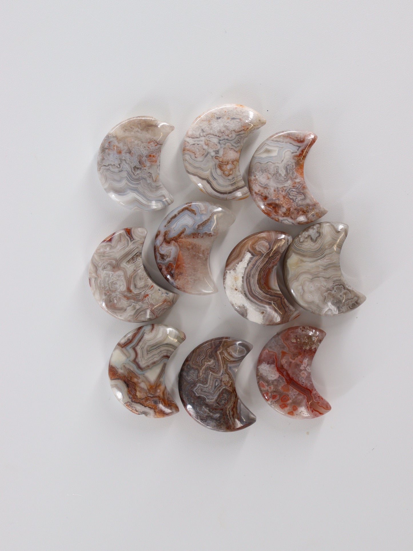Crazy Lace Agate Moons - Expert Wholesale and Supplier of Wholesale Crystals & Bulk Gemstones, []