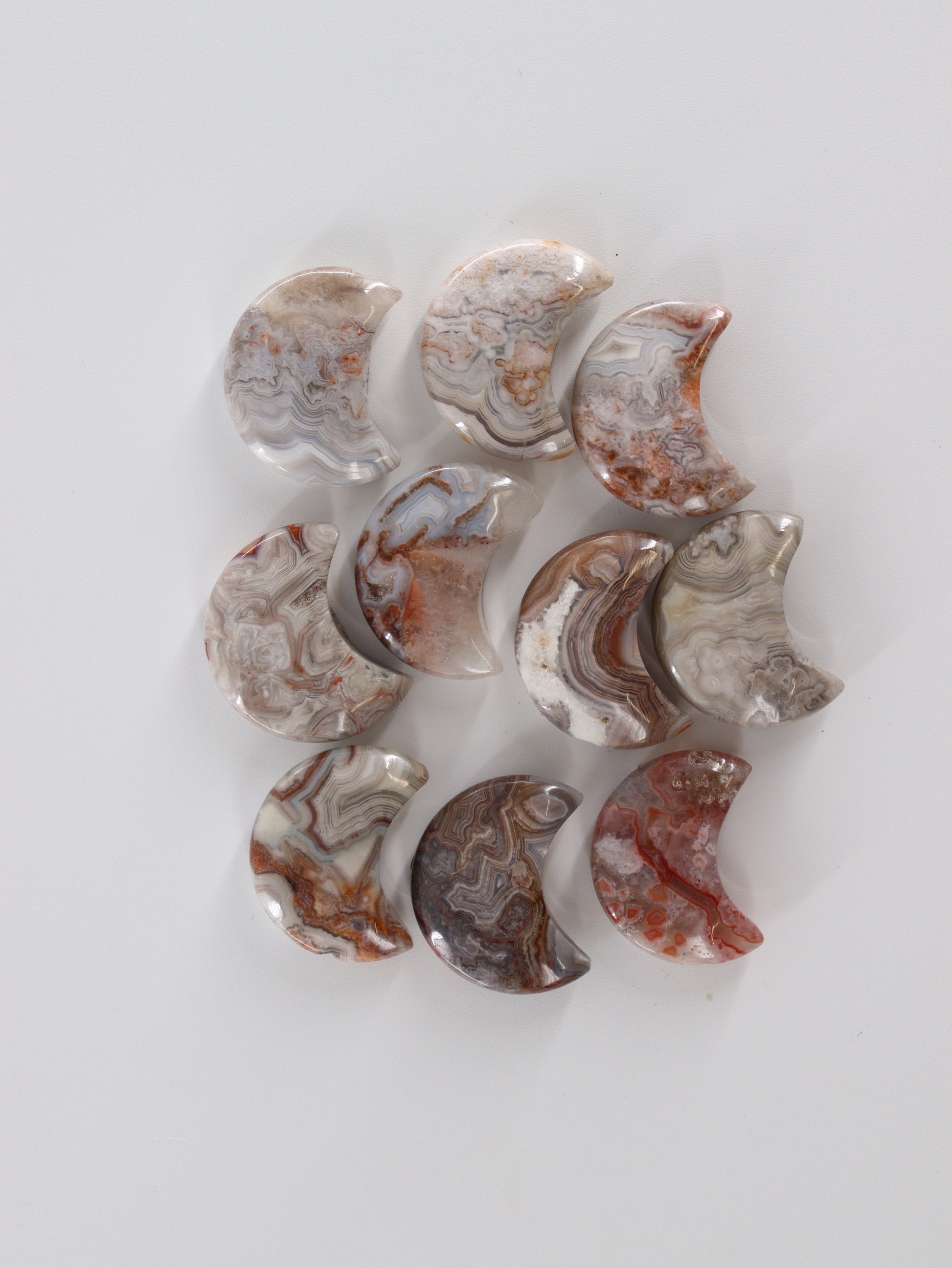 Crazy Lace Agate Moons - Expert Wholesale and Supplier of Wholesale Crystals & Bulk Gemstones, []