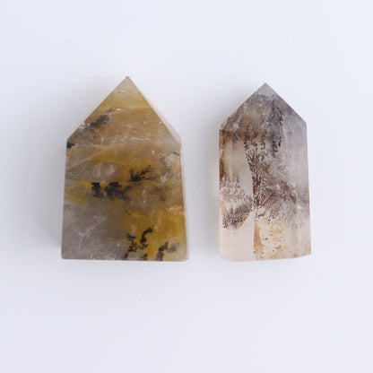 Dendritic Golden Healer Quartz Towers Set of 11